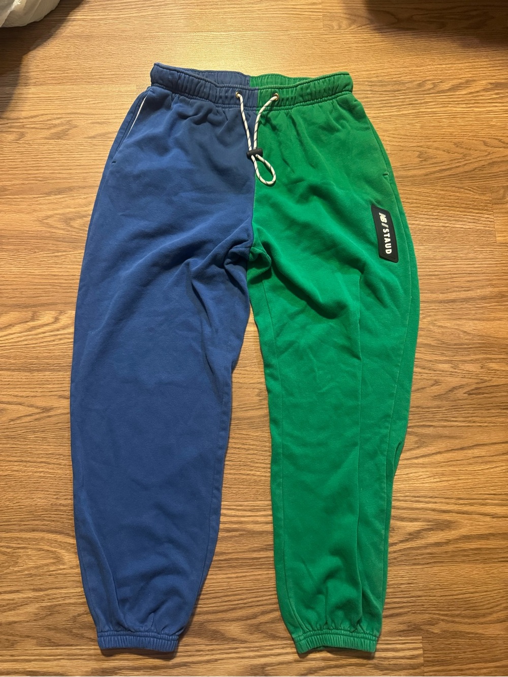 New Balance x Staud Colorblock Blue & Green Sweatpants READ DESCRIPTION PLS